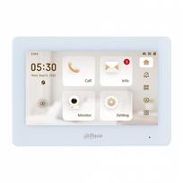 IP domofono monitorius 7 col. Wi-Fi,1024x600,Micro SD kortelės prievadas,PoE(802.3af) baltas, SIP