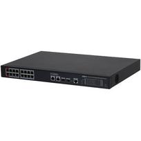 Dahua S4220-16GT-190 valdomas PoE komutatorius, 16×Gigabit PoE + 2×Gigabit RJ45 + 2×SFP, 190 W