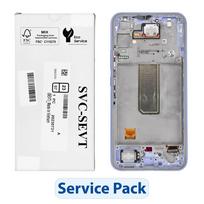 ServicePack LCD ekranas SAMSUNG A34 5G A346B violetinis GH82-31200D