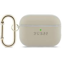 Guess Grained Classic Logo Hook dėklas for AirPods Pro 3 - auksinis
