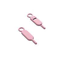 Key / needle for SIM card tray needle keychain rožinis