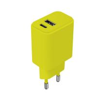 "Setty" įkroviklis USB + USB-C 20W LSIM-AC-2011 liepa