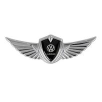 Nauji metaliniai 3D lipdukai ant automobilio šonų, galinis ženklelis Volkswagen Golf Bora Beetle Scirocco POLO Sharan Sagitar Magotan CC Acce auksas