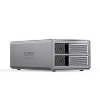 "Orico" 9828RU3 2 didelių DAS sprendimų "ProRAID" diskų masyvas 2 2,5"/3,5" SATA HDD/SSD diskams su RAID valdikliu - pilkas