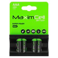 MaximCell šarminės baterijos LR03 AAA – 4 vnt.