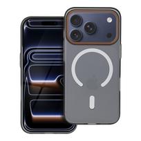 Dėklas GO ORANGE suderinamas su MagSafe skirtas IPHONE 17 Pro Max juodas