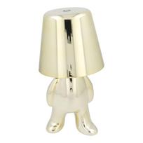 Stalo lempa prie lovos GOLD MAN Art Deco stovintis (versija 8) MLTL
