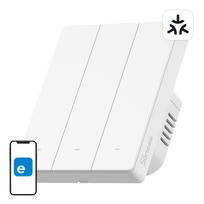 SONOFF M5-3C-80W WiFi Matter išmanusis sieninis jungiklis, 3 kanalų, rėmeliui