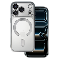 Metalinis Magsafe dėklas iPhone 17 Pro Max sidabrinis