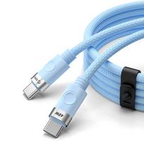 Orico CDX 60W 3A Power Delivery USB-C - USB-C kabelis 1m - mėlynas