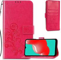Dėklas Flower Book Samsung A145 A14 4G/A146 A14 5G rožinis-raudonas