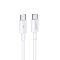 USB kabelis Remax RC-C021 USB-C to USB-C 30W 2.0m baltas