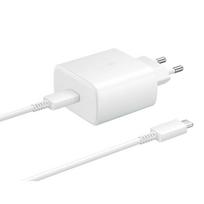 Įkroviklis Samsung EP-TA845 45W + Type-C kabelis baltas