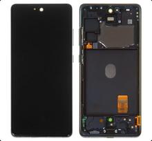 Ekranas Samsung G780 S20 FE su lietimui jautriu stikliuku ir rėmeliu originalus Cloud Navy (service pack)