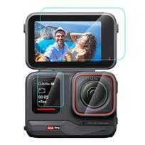 3 viename grūdinto stiklo plėvelė PULUZ skirta Insta360 Ace Pro (PU951T)