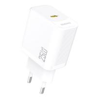 Dudao A27 25W GaN USB-C sieninis įkroviklis - baltas