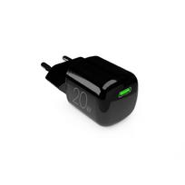 Puro 20W GaN USB-C sieninis įkroviklis - juodas