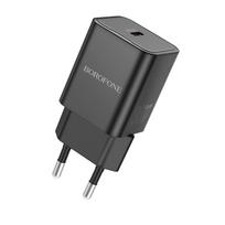 Borofone Sieninis įkroviklis BN13 Safety GaN - Type C - PD 30W juodas