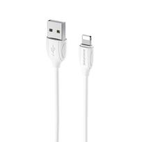 USB kabelis Borofone BX19 USB-A to Lightning 1.0m baltas