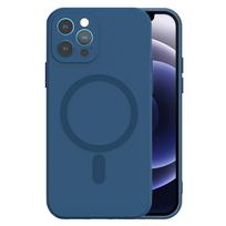 TEL PROTECT MagSilicone dėklas telefonui Iphone 12 tamsiai mėlynas