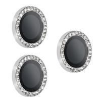 Temperuotas stiklas HARD DIAMOND kamerai (objektyvui) iPhone 17 Pro/17 Pro Max sidabro spalvos, 3 vnt.