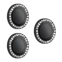 Temperuotas stiklas HARD DIAMOND kamerai (objektyvui) iPhone 17 Pro/17 Pro Max juodos spalvos, 3 vnt.