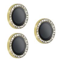 Temperuotas stiklas HARD DIAMOND kamerai (objektyvui) iPhone 17 Pro/17 Pro Max aukso spalvos, 3 vnt.