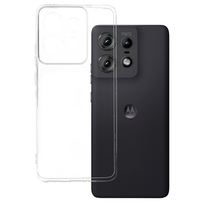 Itin plonas 1mm dėklas telefonui Motorola Edge 50 Pro 5G permatomas