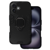 Dėklas telefonui Ring Armor iPhone 16 Plus juodas