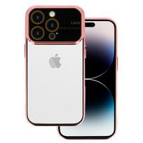 Electro objektyvo dėklas telefonui Iphone 15 Pro Max, rožinio aukso