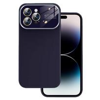 Minkštas silikoninis dėklas objektyvui Iphone 15 Plus violetinė
