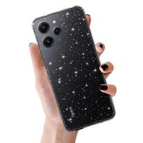 Kristalinis blizgantis dėklas Xiaomi Redmi 12 Sidabrinis
