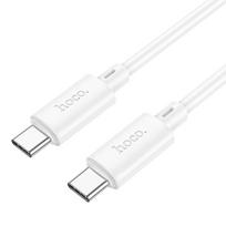 USB kabelis Hoco X88 "USB-C (Type-C) to USB-C (Type-C)" (60W) 1m baltas