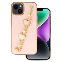 Madingas dėklas telefonui Iphone 14 Plus dizainas 3 šviesiai rožinė