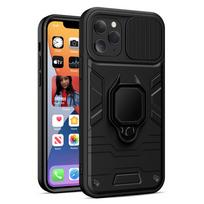 Ring Lens dėklas telefonui Realme C25Y Juoda