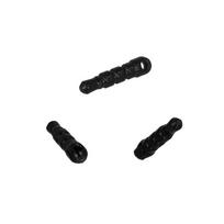 Silikoninis dulkių kamštelis 3,5mm juodas - 10 vnt.