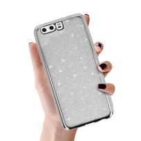 Elektro Glitter dėklas HUAWEI P10 sidabrinis