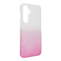 Dėklas telefonui SAMSUNG S24 FE (m) - skaidrus rožinis