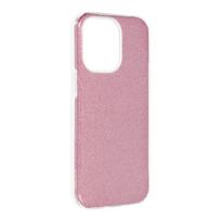 Blizgus dėklas telefonui IPHONE 13 rožinis