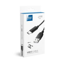 BLUE STAR LITE kabelis 3A USB A į Type C 1,2 m juodas