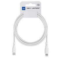 USB kabelis Blue Star PJ72-18-3 USB-C to Lightning 1.0m baltas
