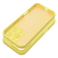 Dėklas silikoninis 2 mm iPhone 15 Pro, skirtas MagSafe – citrinos spalvos