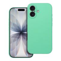 Silikoninis 2mm dėklas telefonui IPHONE 17, suderinamas su Magnetine MagSafe funkcija, mėtų spalvos