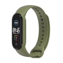 Silikoninis dirželis XIAOMI Mi Band 5 / 6 / 7 žalias (08)