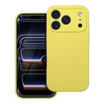 Dėklas silikoninis 2 mm iPhone 17 Pro geltonos spalvos