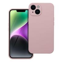 Silikoninis dėklas 2mm, skirtas IPHONE 14, smėlio rožinis