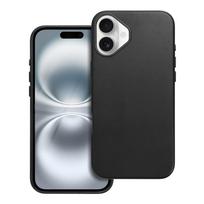 Dėklas Leather Mag Cover (MagSafe) skirtas iPhone 16 Plus juodas