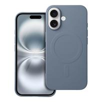 Silikoninis magnetinis dėklas telefonui iPhone 16 su MagSafe (didelė anga) - šviesiai mėlynas