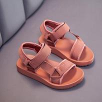 Vasariniai berniukų basutės Laisvalaikiai vaikiški batai vaikiški Guminiai mokykliniai kvėpuojantys atviri „ToeBoy“ paplūdimio sandalai 21 juoda