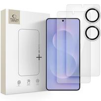 Grūdintas stiklas Tech-Protect Glass Set+ 3 vnt. Samsung Galaxy S25 Edge - Skaidrus